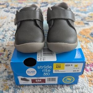 Stride Rite 360 Tristan Baby / Toddler Boys' Sneakers, Gray, 5T, Toddler shoes